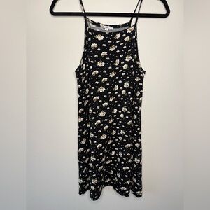 Subdued High Neck Floral Tank Top Dress